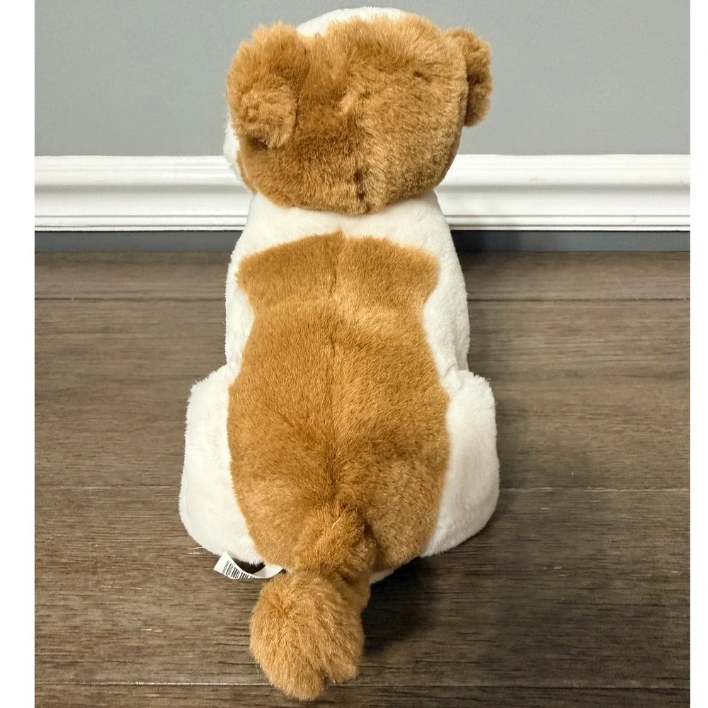 Platinum Pets White‎ & Brown Spotted Bulldog Plush